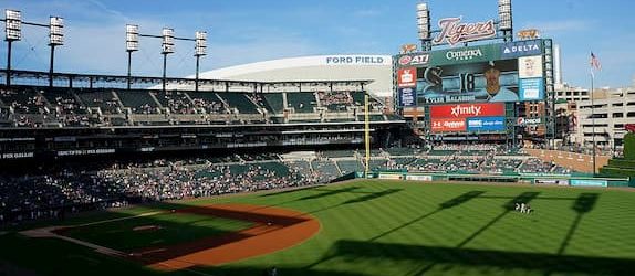 Comerica Park outfield